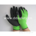 Green Liner Coated Black Latex Glove (DKL814)